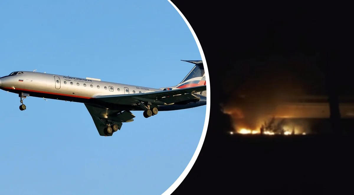 უკრაინის დაზვერვა - რუსეთის სამხედრო აეროდრომ „ორენბურგ-2“ - ზე „ტუ-134“ განადგურდა