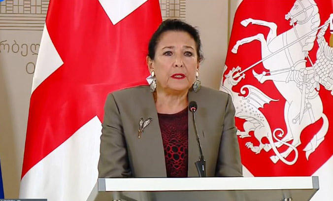 სალომე ზურაბიშვილის ბრიფინგი გადაიდო