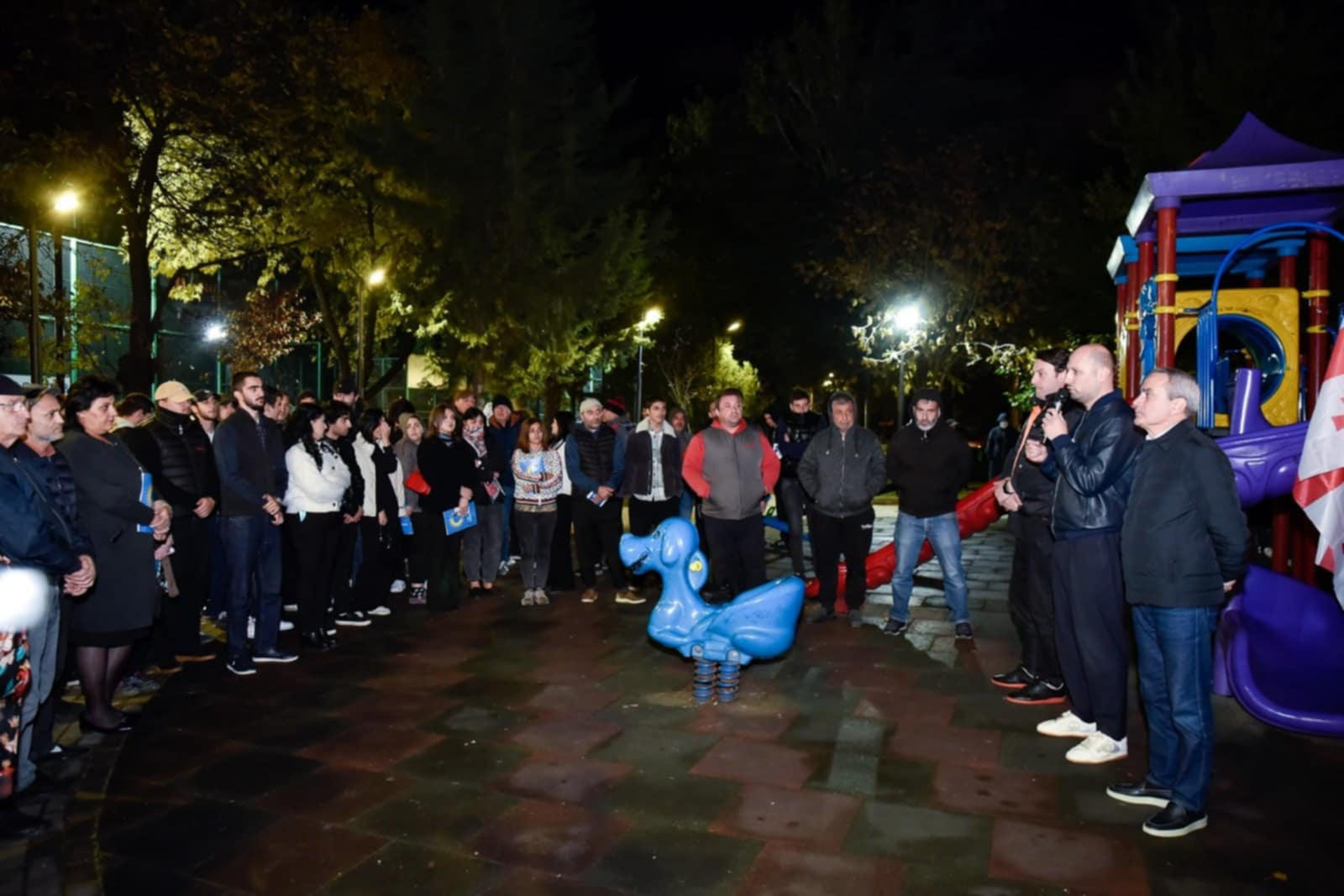„ქართული ოცნების“ ნაძალადევის რაიონის დელეგატი სანზონის მოსახლეობას შეხვდა