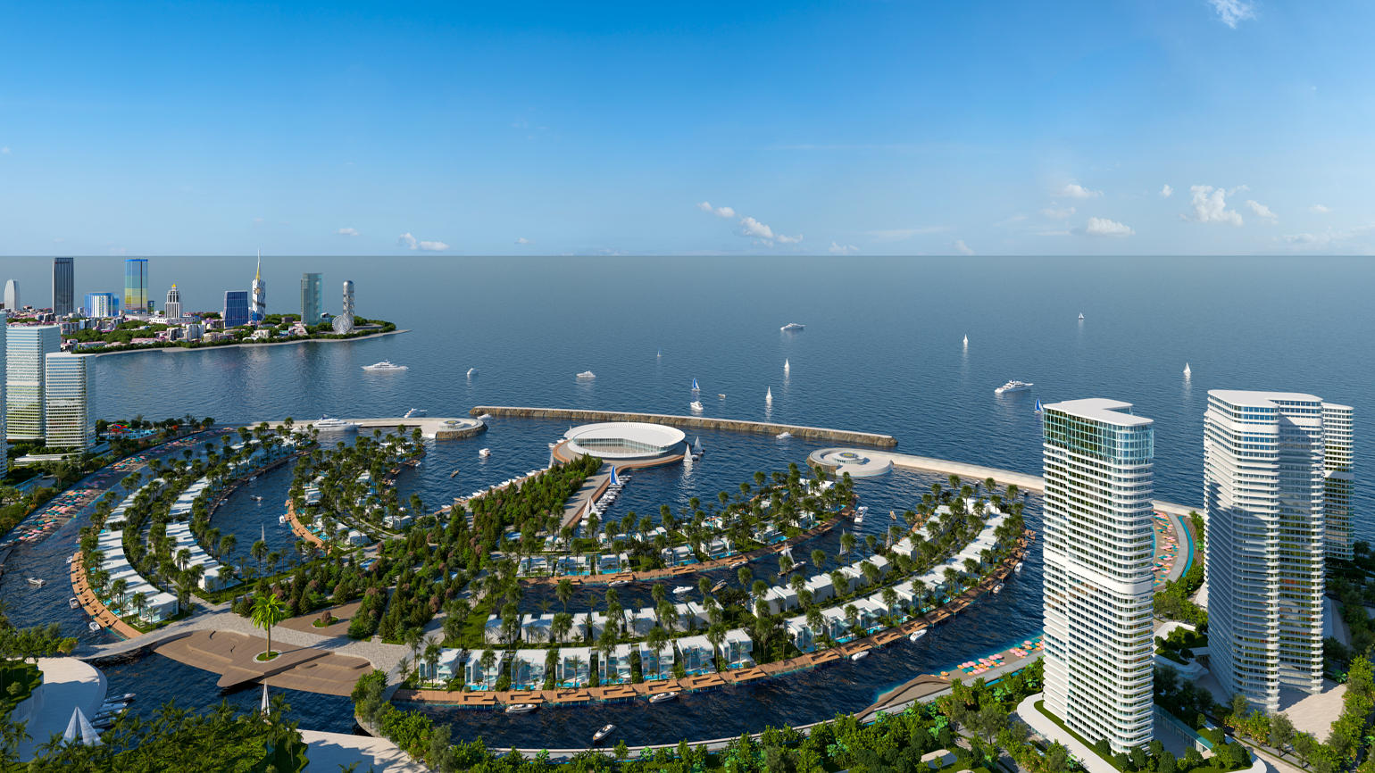 The construction permit for two artificial peninsulas and one artificial island of "Ambassadori Batumi Island" has been issued by the Technical and Construction Supervision Agency