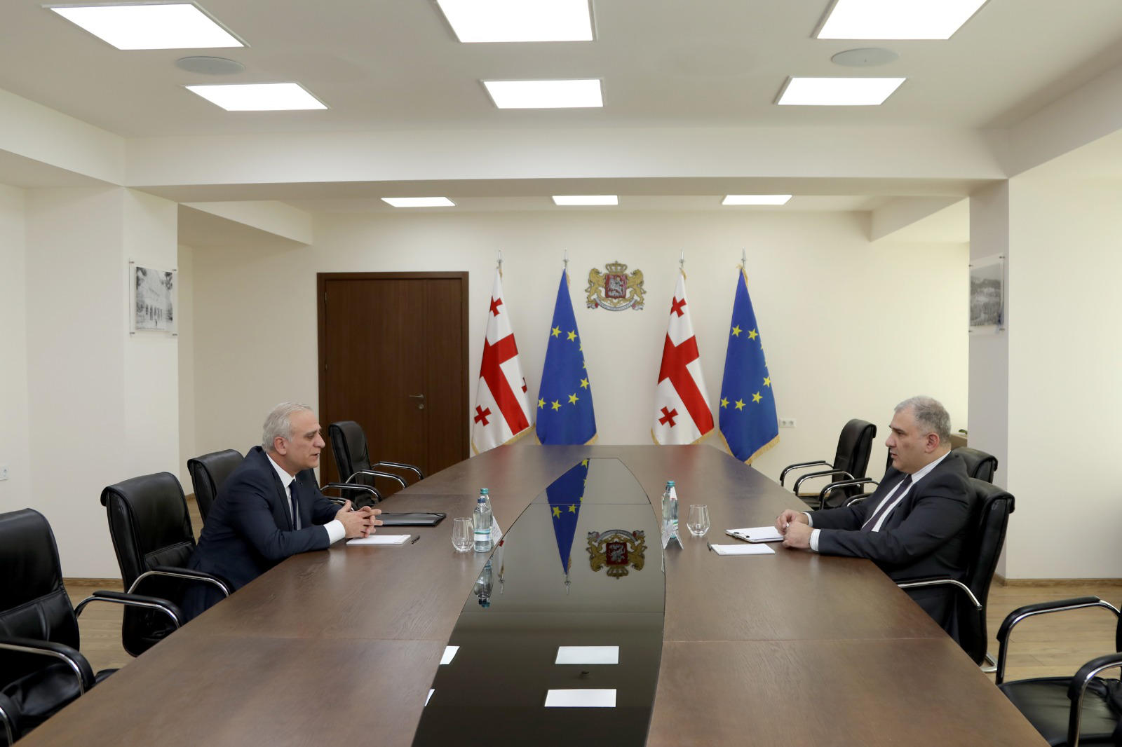 ჯანდაცვის მინისტრი მიხეილ სარჯველაძე, აფხაზეთის ავტონომიური რესპუბლიკის ჯანმრთელობისა და სოციალური დაცვის მინისტრ ლაშა ქარდავას შეხვდა