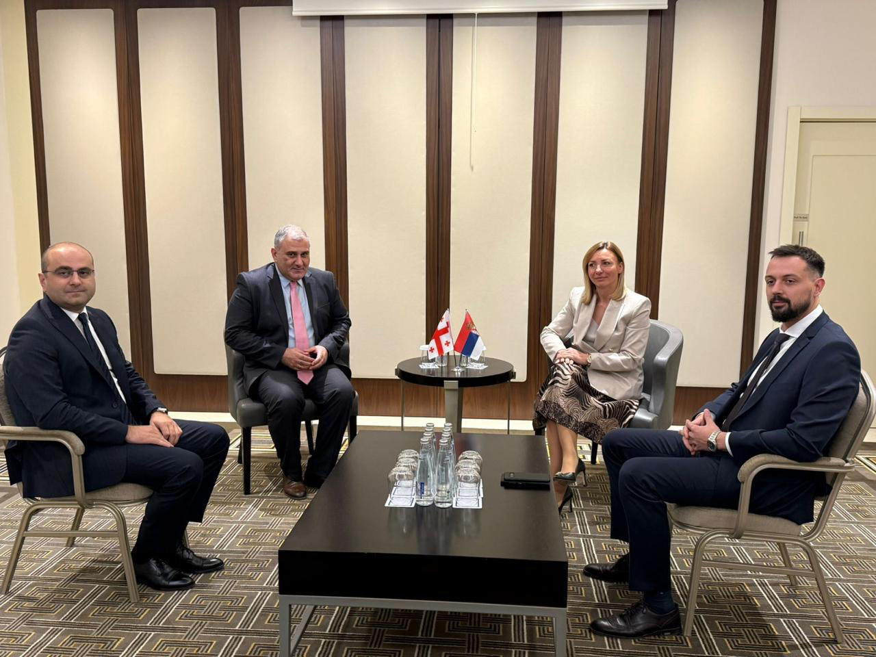 მიხეილ სარჯველაძე სერბეთის გენდერული თანასწორობის, ქალთა მიმართ ძალადობის პრევენციისა და ქალთა ეკონომიკური და პოლიტიკური გაძლიერების მინისტრს შეხვდა
