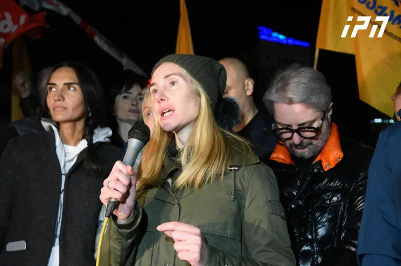 Tina Bokuchava to the participants of the rally: today the heart of Europe beats in Tbilisi - today we once again told the world that Georgia's place is in Europe and we will not give up on the European future
