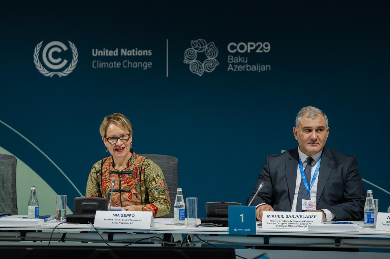 მიხეილ სარჯველაძე ბაქოში, გაერო-ს კლიმატის ცვლილების 29-ე კონფერენციის ფარგლებში, გამართულ მაღალი დონის შეხვედრებში მონაწილეობს