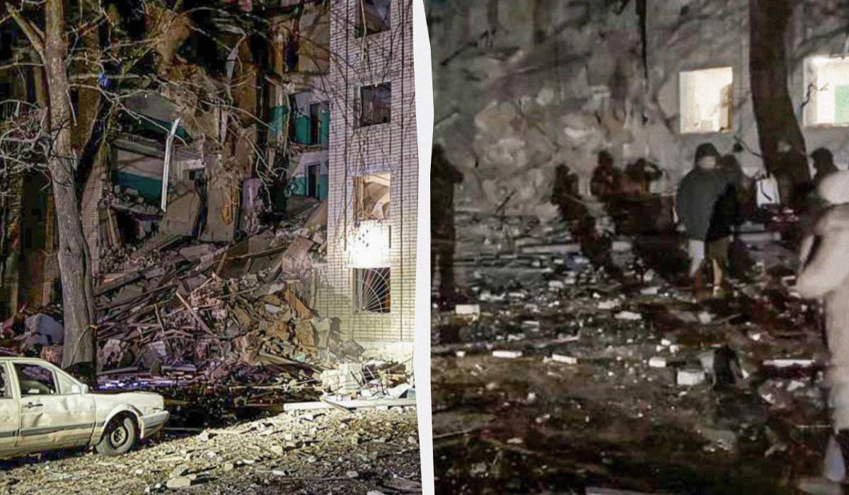 რუსებმა გლუხოვში საცხოვრებელ კორპუსს დრონით დაარტყეს, არის მსხვერპლი