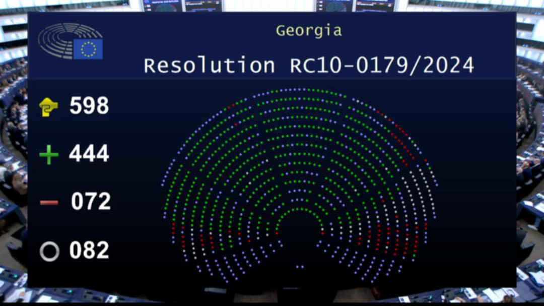 ევროპარლამენტმა საქართველოს შესახებ რეზოლუცია მიიღო, რომელიც ევროკომისიას საქართველოს უვიზო რეჟიმის გადახედვისკენ მოუწოდებს