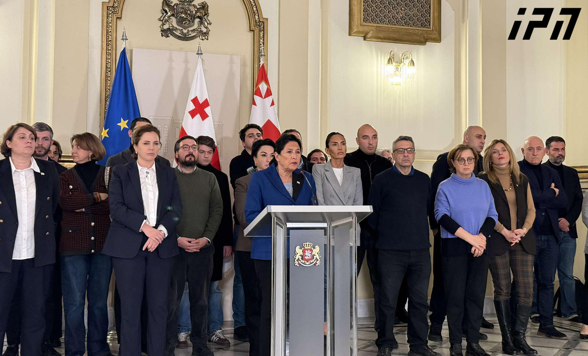 პრეზიდენტი - დღეს დაესვა წერტილი მსვლელობას, რომელიც დაწყებული იყო ევროპიდან რუსეთისკენ - დღეს არალეგიტიმურმა ხელისუფლებამ გამოუცხადა არა მშვიდობა, არამედ ომი საკუთარ ხალხს