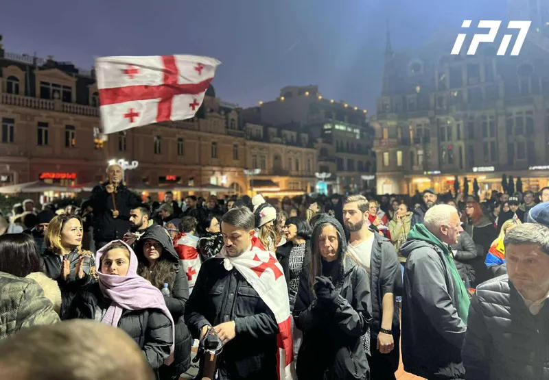 In addition to the capital, protests are taking place in several cities in Georgia