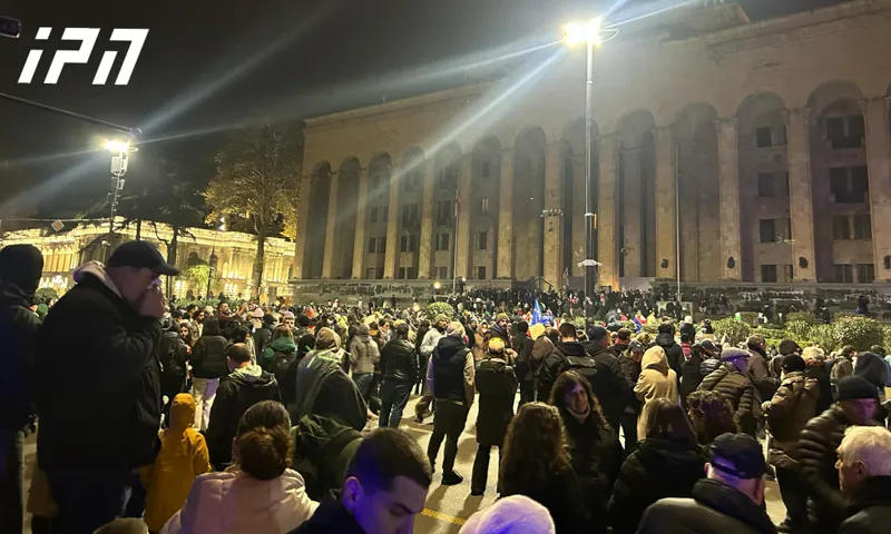 Another protest is underway near the Parliament: Rustaveli Avenue is blocked