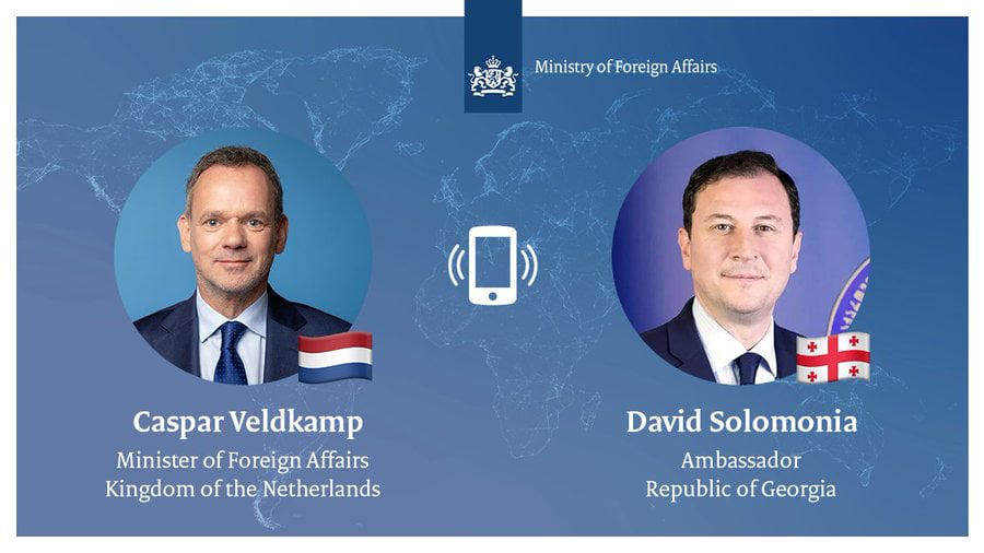 ნიდერლანდების საგარეო საქმეთა მინისტრი - ვესაუბრე საქართველოს ელჩს დავით სოლომონიას, რომელმაც თანამდებობა დატოვა და მხარდაჭერა გამოვუცხადე ქართველ ხალხს