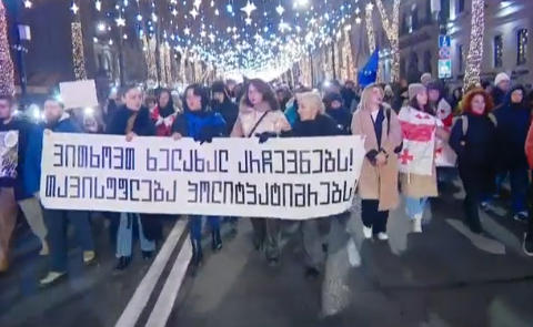 ლიტერატურის სფეროს წარმომადგენლები პარლამენტისკენ მსვლელობას მართავენ