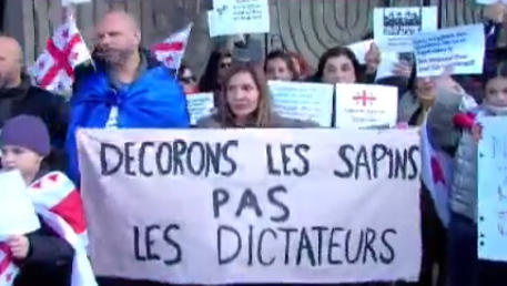 ლოზუნგით - „ჩვენი მომავალი ევროპაშია“ ფრანკოფონების მსვლელობა მიმდინარეობს