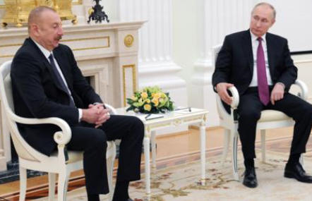 კრემლის ინფორმაციით, ვლადიმერ პუტინმა ილჰამ ალიევს „აზერბაიჯანის ავიახაზების“ თვითმფრინავის ჩამოვარდნის გამო ბოდიში მოუხადა