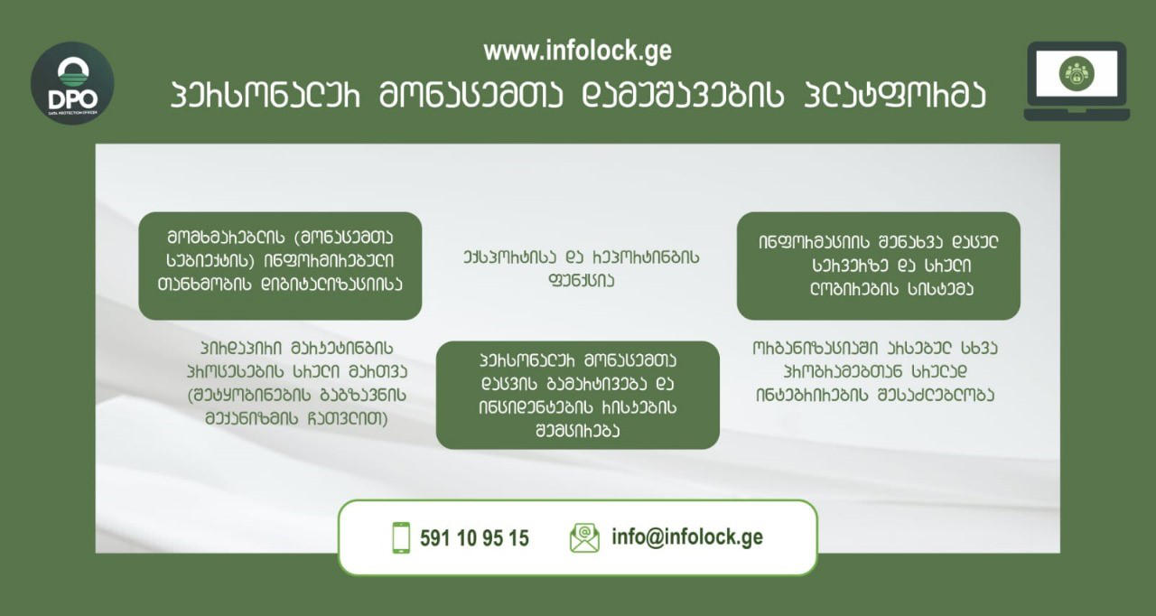 შპს მონაცემთა დაცვის ოფიცერი - ლიდერი კომპანია ბაზარზე