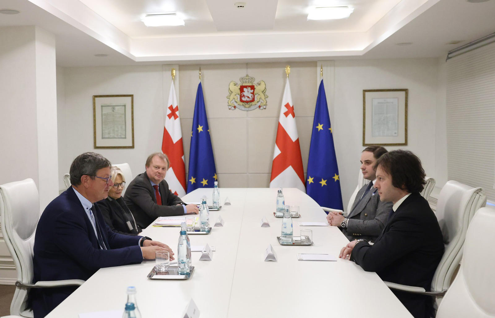 მთავრობის ადმინისტრაცია ევროპის საბჭოს საპარლამენტო ასამბლეის მონიტორინგის კომიტეტის წევრებთან შეხვედრაზე - ირაკლი კობახიძემ ყურადღება გაამახვილა ოპოზიციის მხრიდან სახელმწიფო სისტემის საბოტაჟის მცდელობაზე