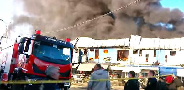 Fire spreads over 5 thousand square meters in Lilo Mall