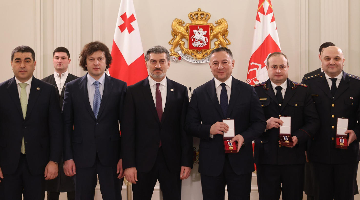 Михаил Кавелашвили наградил министра ВД и других руководящих лиц полиции орденами Чести