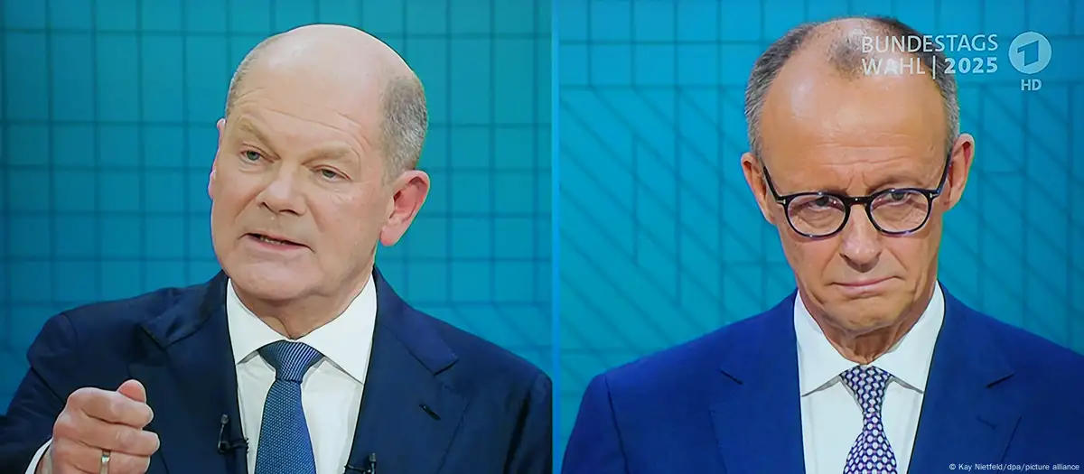ოლაფ შოლცმა და ფრიდრიხ მერცმა პირველი ტელედებატების დროს უკრაინაზე ისაუბრეს