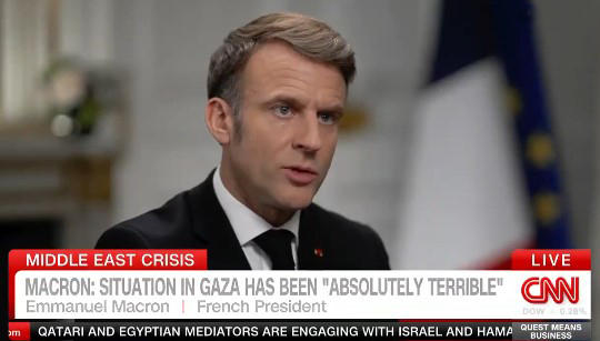 ემანუელ მაკრონი - პატივი უნდა ვცეთ ღაზაში მცხოვრები პალესტინელების სურვილს, თავიანთ სამშობლოში დარჩნენ - ახლა სწორი პასუხი არის არა უძრავი ქონების ოპერაცია, არამედ პოლიტიკური ოპერაცია