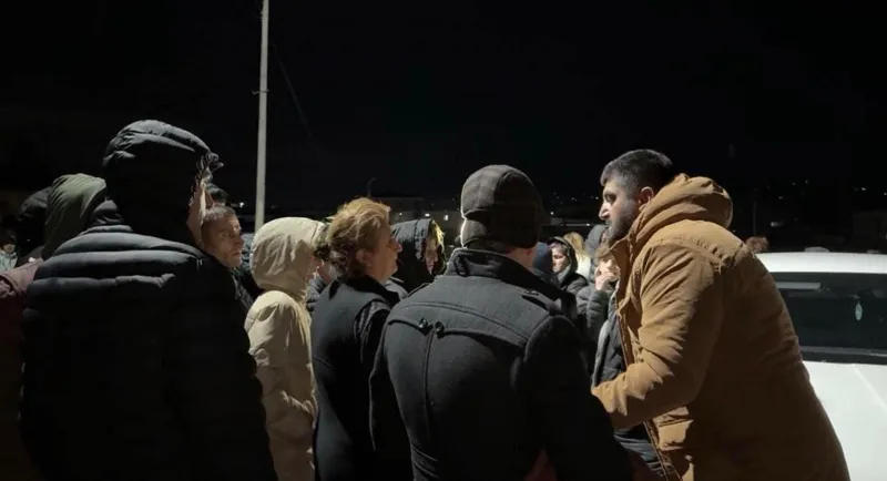 In Batumi, at the site where two children died in a tragic accident, a verbal confrontation occurred between local government officials and citizens