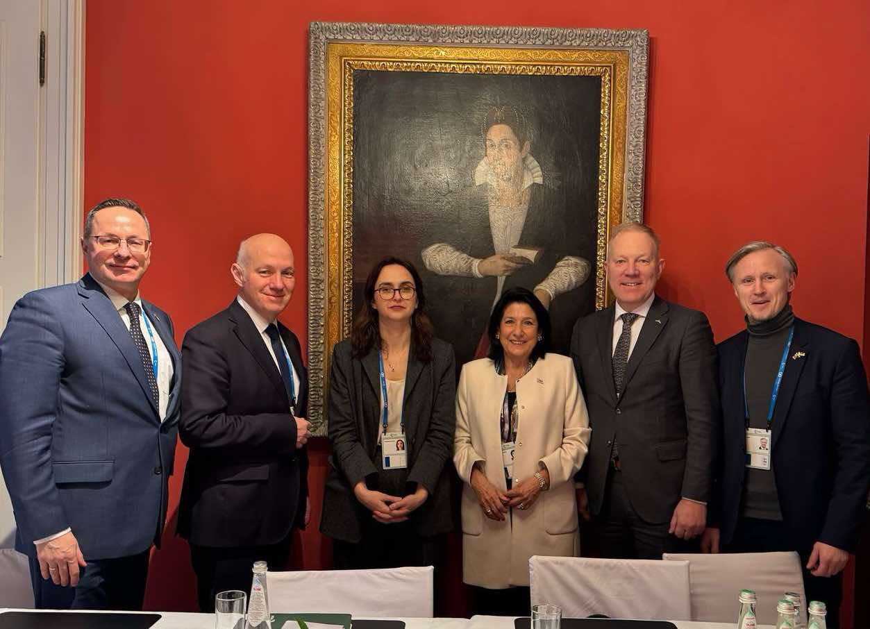 სალომე ზურაბიშვილი ევროპის ქვეყნების პარლამენტის საგარეო კომიტეტების თავმჯდომარეებს შეხვდა