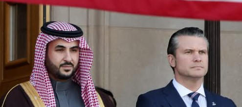 Reuters - საუდის არაბეთის თავდაცვის მინისტრი აშშ-ის თავდაცვის მდივანს შეხვდა