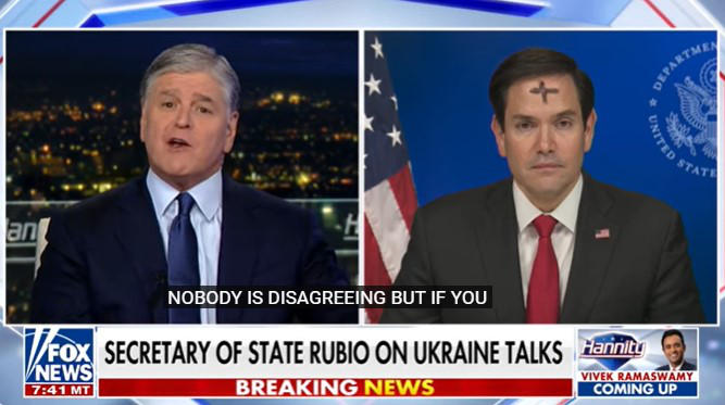 მარკო რუბიო - უკრაინაში კონფლიქტი აშშ-სა და რუსეთს შორის არაპირდაპირი ომია