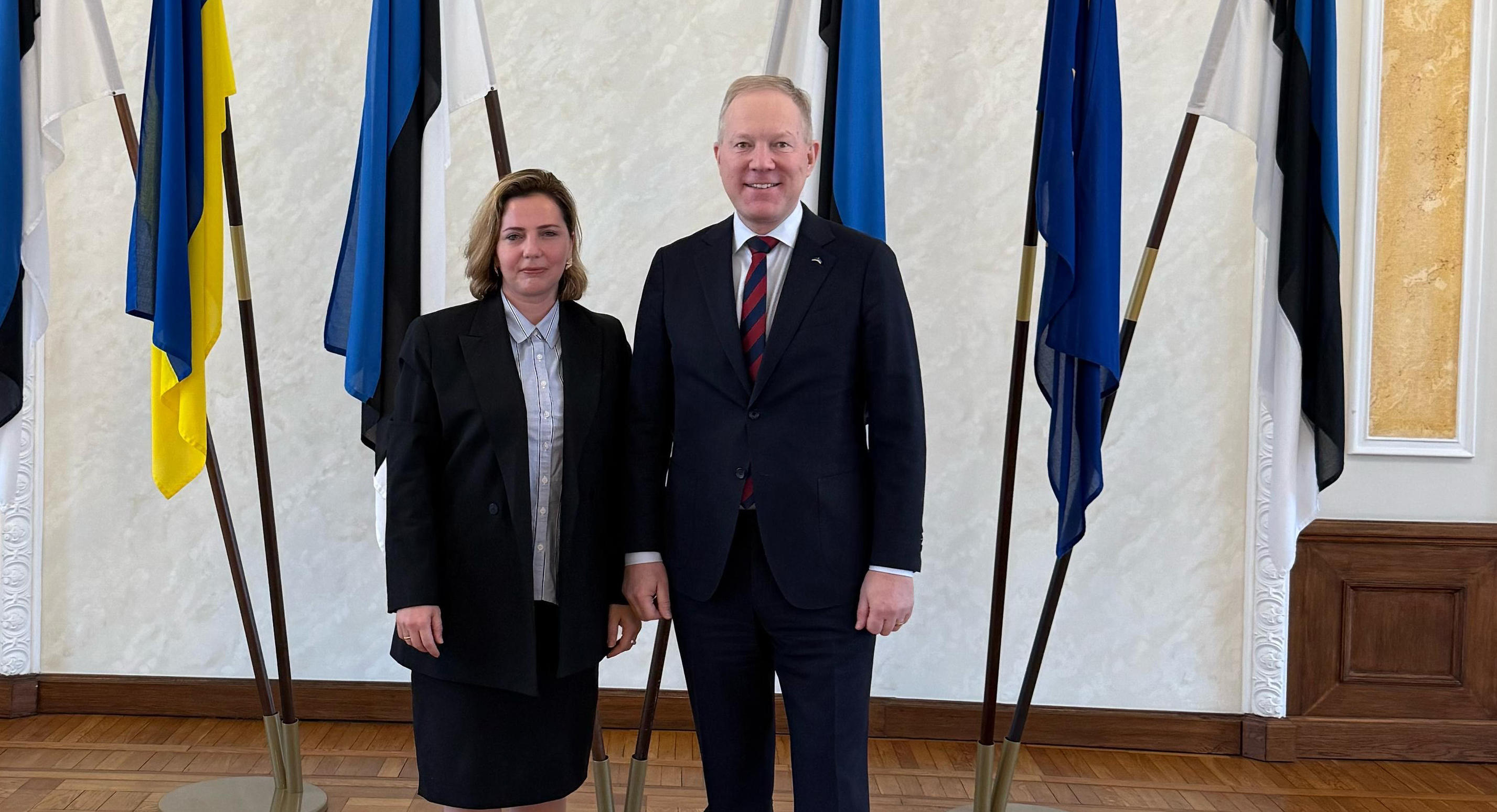 ანა დოლიძე ესტონეთის პარლამენტის საგარეო საქმეთა კომიტეტის თავმჯდომარეს, მარკო მიხელსონს შეხვდა