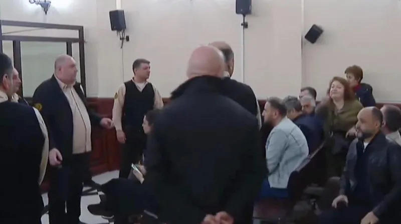 The announcement of the verdict for Mikheil Saakashvili and Teimuraz Janashia was followed by noise in the courtroom