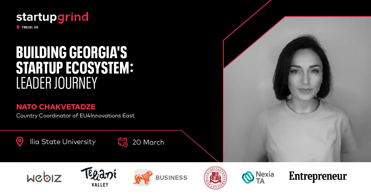 Startup Grind-ის მორიგი ღონისძიება „საქართველოს სტარტაპ ეკოსისტემის ჩამოყალიბება“ გაიმართება - მხარდამჭერი „საქართველოს ბანკია“