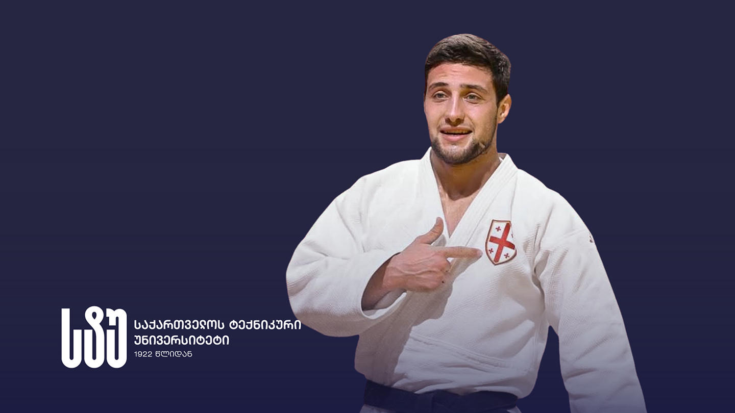 საქართველოს ტექნიკური უნივერსიტეტის რექტორი ზაურ დვალაშვილს თბილისის გრანდ სლემზე ბრინჯაოს მედლის დაუფლებას ულოცავს