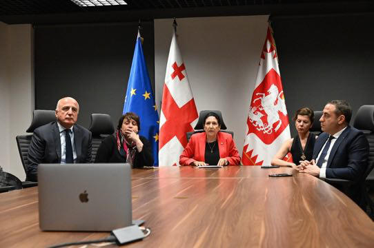 სალომე ზურაბიშვილი - საქართველოს მეგობართა საერთაშორისო ჯგუფს წარვუდგინეთ „წინააღმდეგობის პლატფორმა“  - მოვიწვიეთ 26 მაისზე