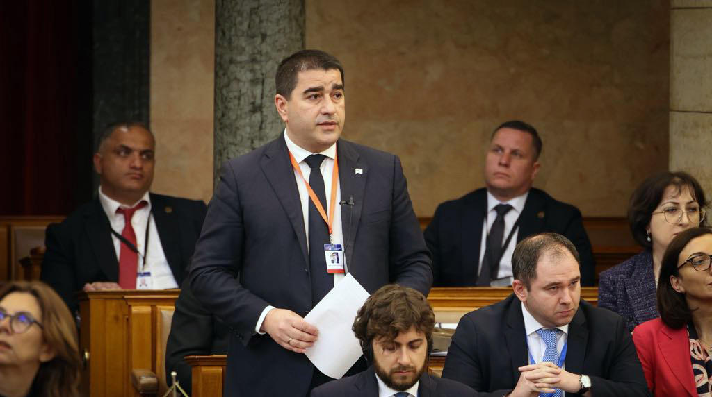 შალვა პაპუაშვილი ბუდაპეშტში კონფერენციაზე - მე წარმოვადგენ ხელისუფლებას, რომელმაც ყველაზე მეტი გააკეთა ევროკავშირში გაწევრიანების პროცესში საქართველოს წინსვლისთვის - საქართველო ერთგულია ევროკავშირში გაწევრიანების გზის