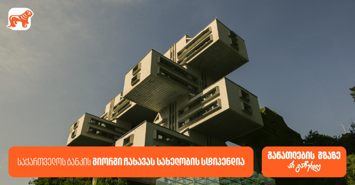 „საქართველოს ბანკის“ გიორგი ჩახავას სახელობის სასტიპენდიო პროგრამა - განათლების შესაძლებლობა სტუდენტებისთვის