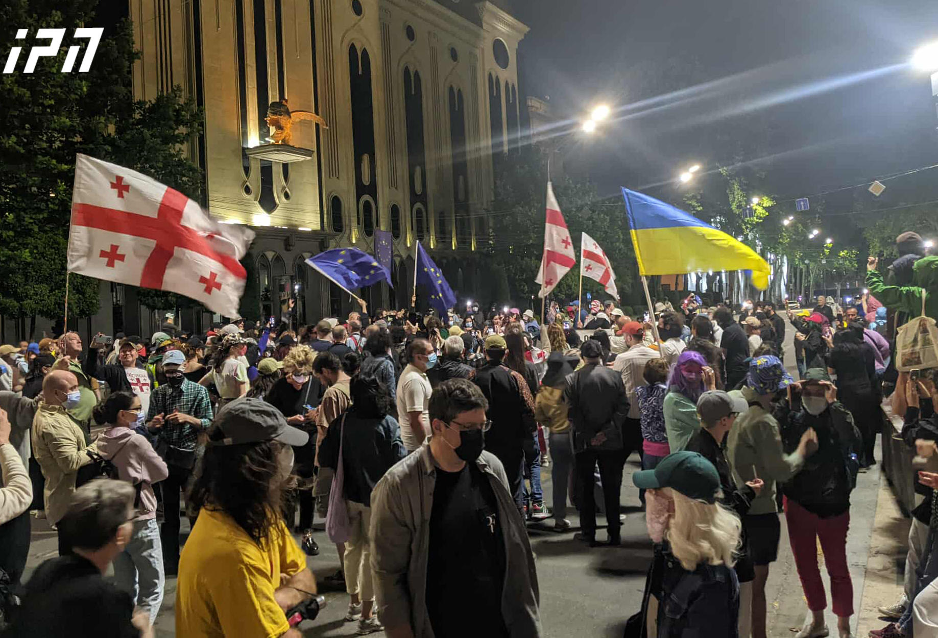 რუსთაველის გამზირზე საპროტესტო აქცია მიმდინარეობს