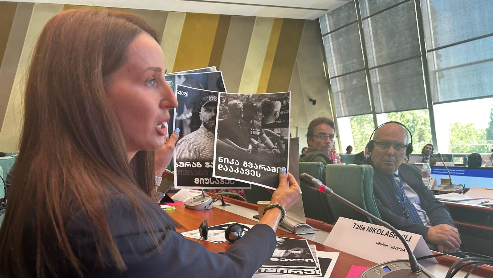 „ნაციონალური მოძრაობის“ პოლიტსაბჭოს თავმჯდომარის მოადგილე თათია ნიკოლაშვილი ევროსაბჭოში სოციალური კომიტეტის სხდომაზე სიტყვით გამოვიდა