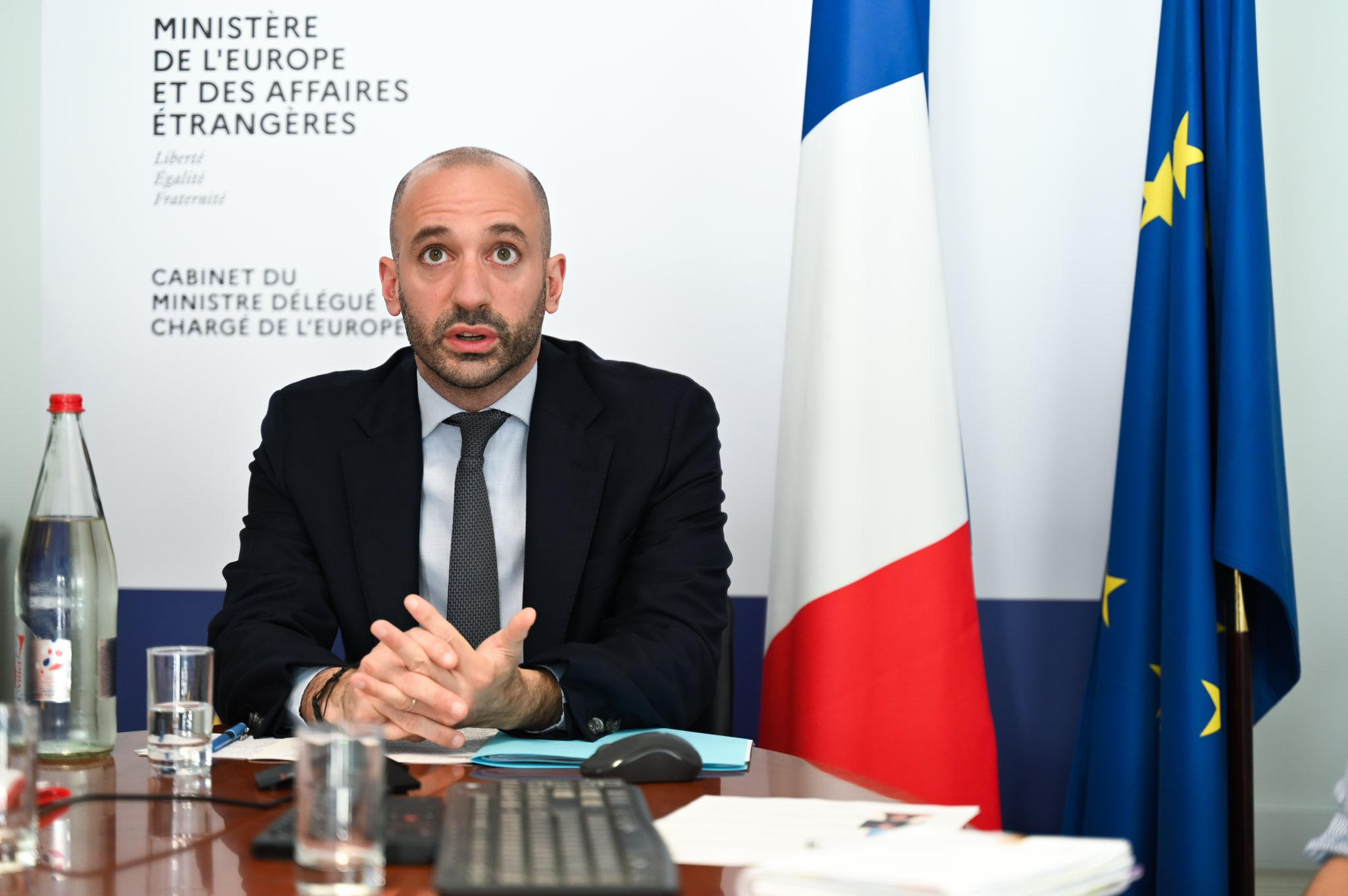 საფრანგეთის მინისტრი ევროპის საკითხებში ბრიტანეთის მიერ ინიცირებულ საკოორდინაციო შეხვედრაზე - “ქართული ოცნების” ავტორიტარული გადახვევები მიუღებელია - უპასუხოდ არ დავტოვებთ