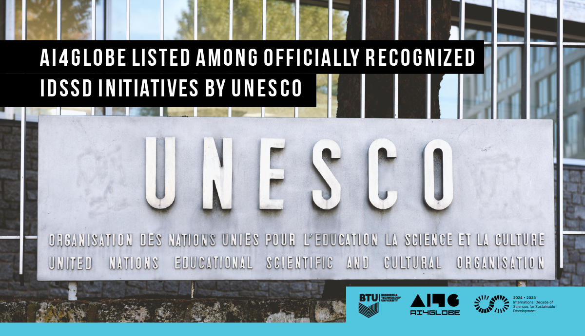 UNESCO Acknowledges AI4Globe as a Strategic Contributor to Global Sustainable Development Goals
