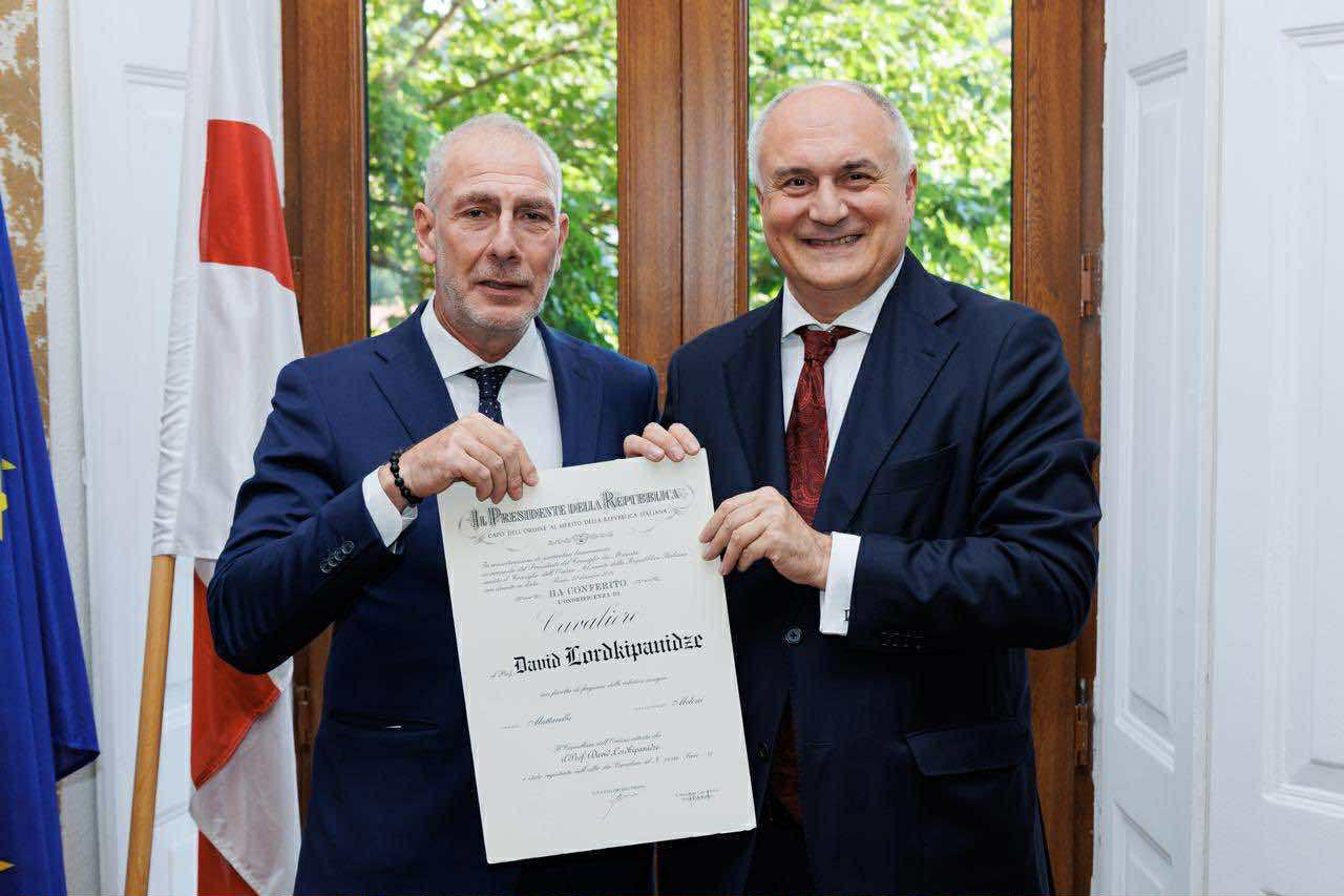 საქართველოს ეროვნული მუზეუმის გენერალური დირექტორი დავით ლორთქიფანიძე იტალიის უმაღლესი ორდენით დაჯილდოვდა