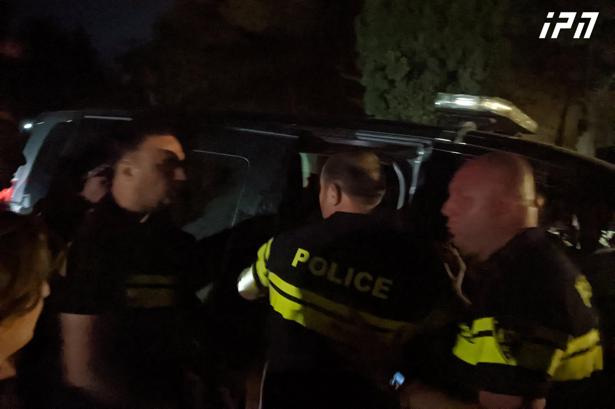 Commotion occurs on Tvalchrelidze Street, where eviction process is underway - police detain 3 more people