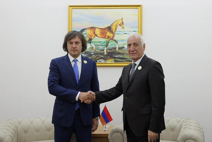 ირაკლი კობახიძე სომხეთის პრეზიდენტს შეხვდა