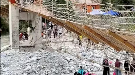 ჩინეთში დაკიდებულ ხიდზე ტროსის გაწყვეტის შედეგად ხუთი ადამიანი დაიღუპა