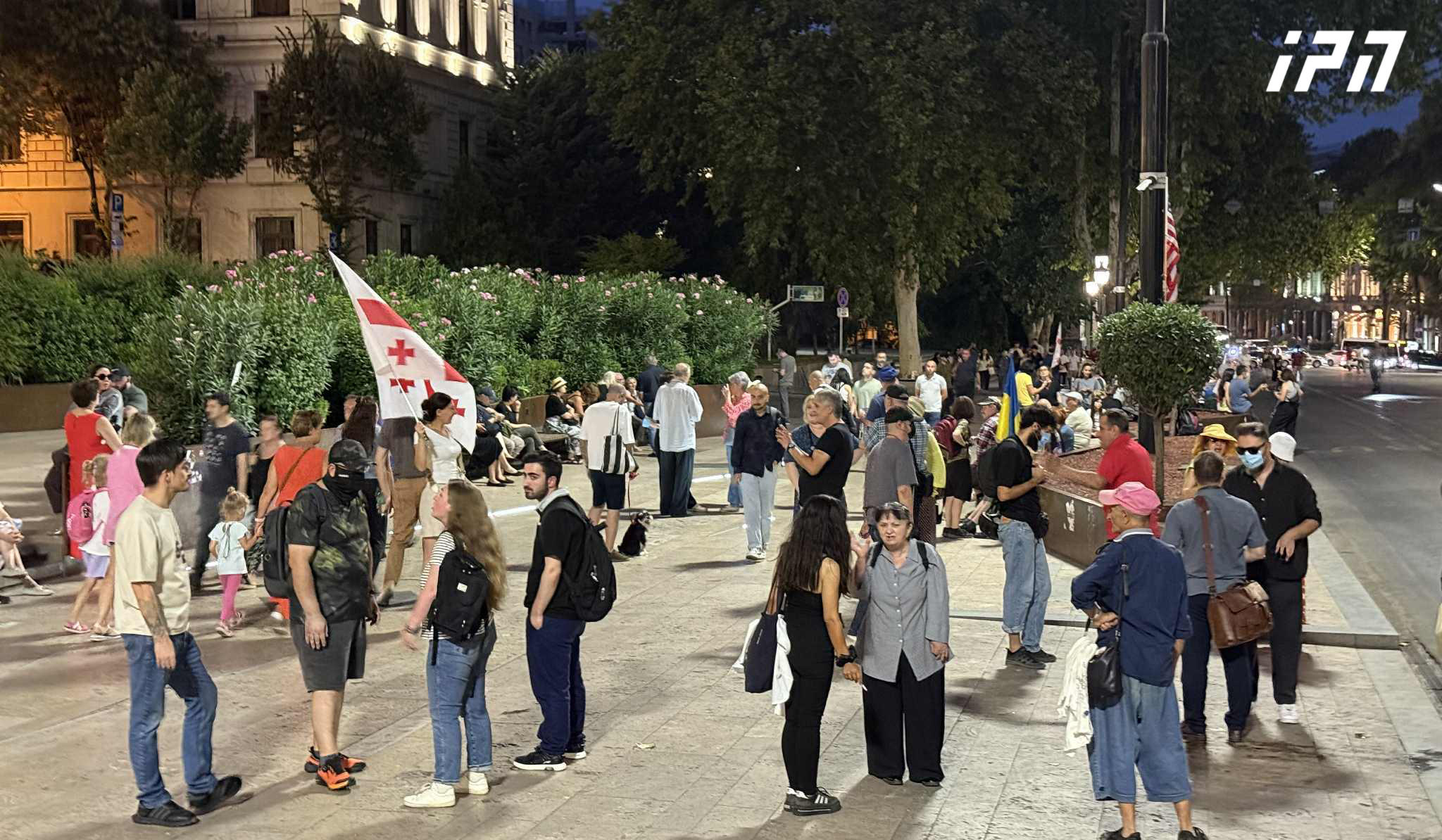 რუსთაველის გამზირზე აქცია მიმდინარეობს