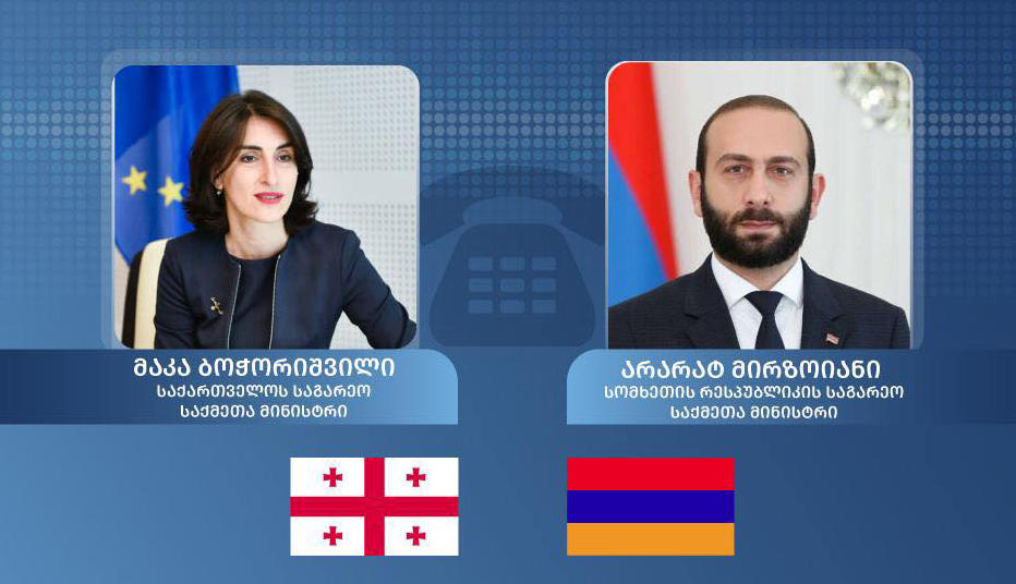 მაკა ბოჭორიშვილი სომხეთის რესპუბლიკის საგარეო საქმეთა მინისტრს, არარატ მირზოიანს ესაუბრა