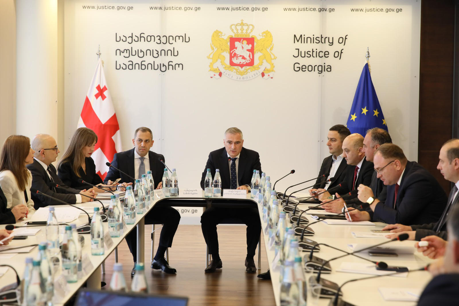 იუსტიციის სამინისტროში თავისუფალი და სამართლიანი არჩევნებისთვის უწყებათაშორისი კომისიის სხდომა გაიმართა