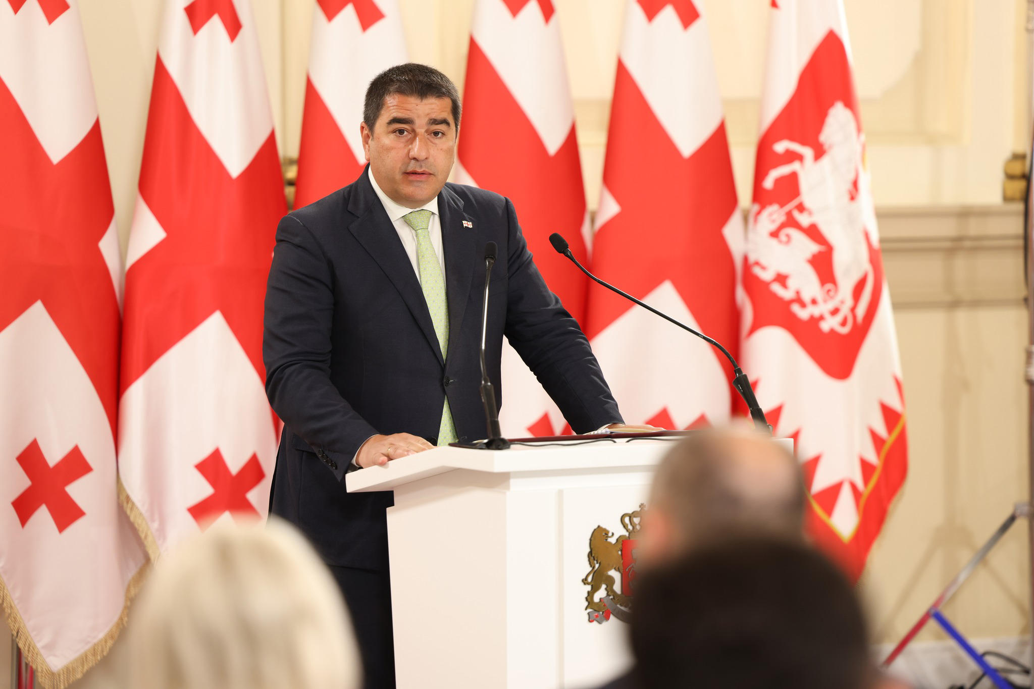 შალვა პაპუაშვილი - კონსტიტუციის მიღების დღიდან, დამარცხებულმა, დანგრეულმა, სეპარატიზმით გათიშულმა, ნაომარმა და დაღლილმა ქვეყანამ მთელი ძალა მოიკრიბა და ახალი სახელმწიფოს მშენებლობა დაიწყო - საქართველო შედგა როგორც კანონისა და სამართლის ქვეყანა