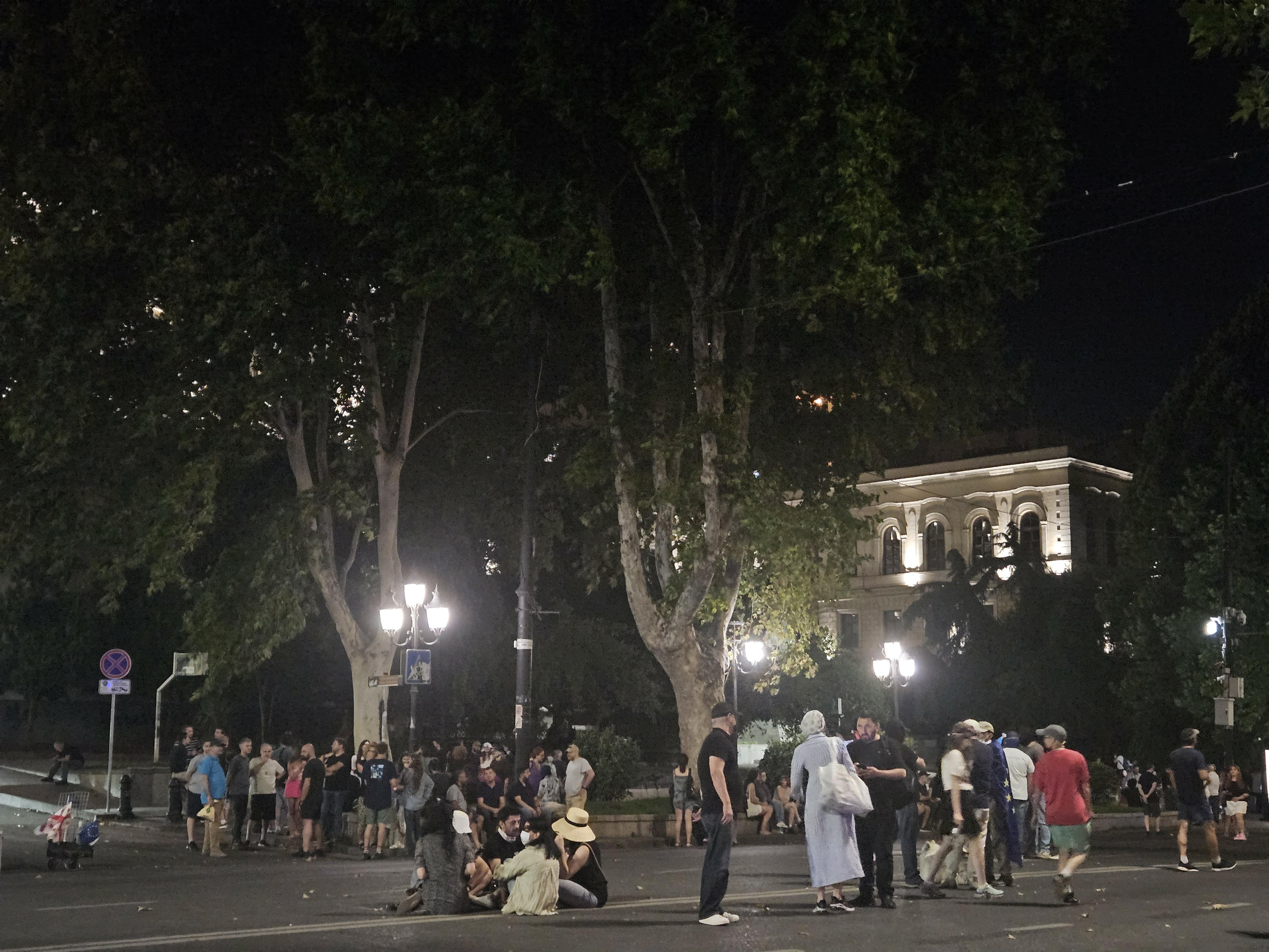 რუსთაველის გამზირზე საპროტესტო აქცია გაიმართა