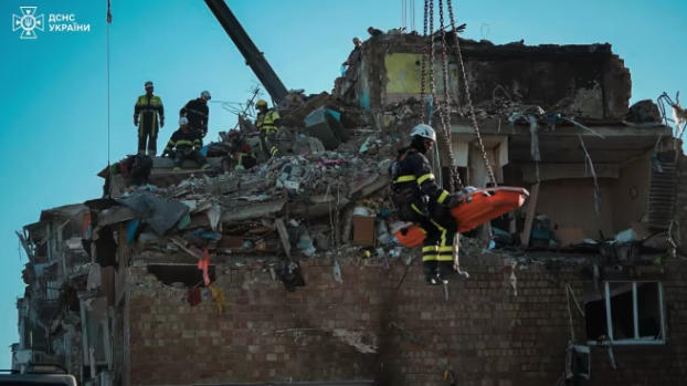 კიევში რუსული ძალების დარტყმების შედეგად დაღუპულთა რაოდენობა 22-მდე გაიზარდა