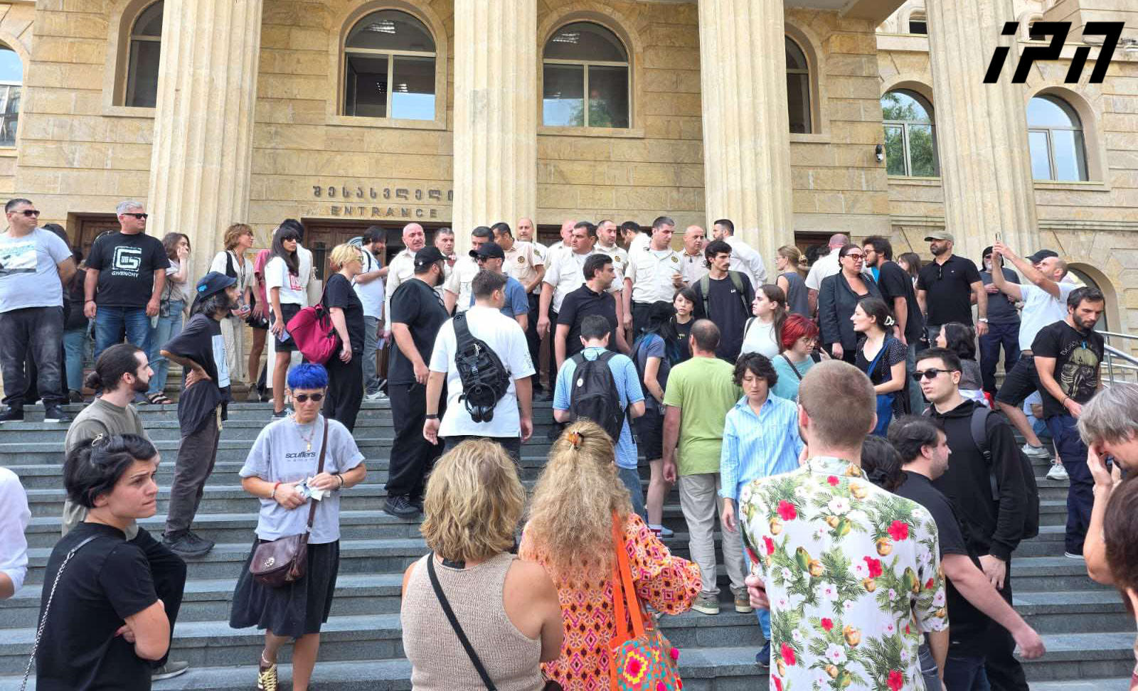 Commotion follows pronouncement of Anton Chechin's verdict in Tbilisi City Court