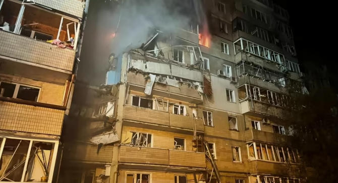 რუსებმა უკრაინას დრონებით და რაკეტებით შეუტიეს, არიან დაღუპულები და დაშავებულები